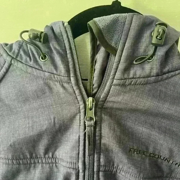 Free Country women’s jacket, size small, fleece lined zip up hooded jacket - Picture 5 of 8